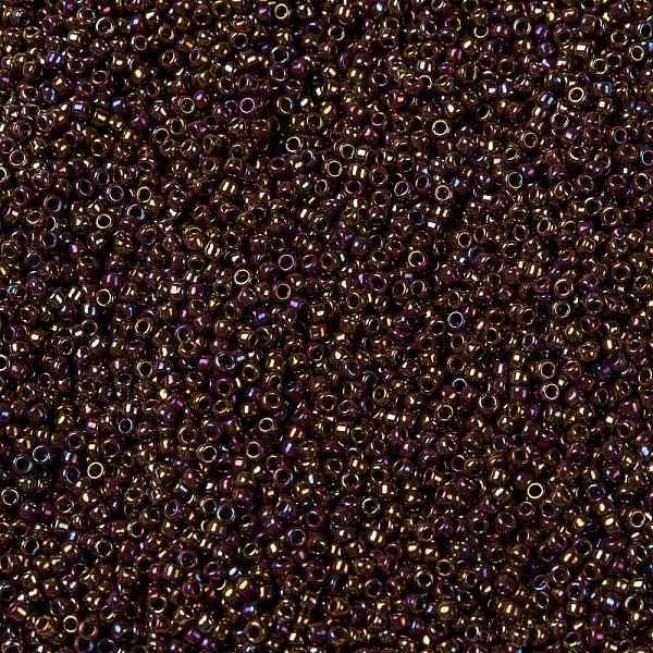 

PandaHall TOHO Round Seed Beads, Japanese Seed Beads, (406) Opaque AB Oxblood, 15/0, 1.5mm, Hole: 0.7mm, about 3000pcs/bottle, 10g/bottle..., Purple