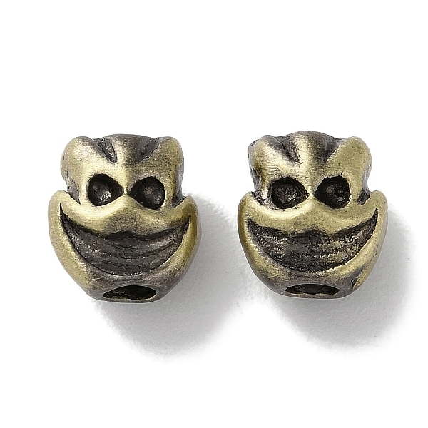 

PandaHall Tibetan Style Brass Beads, Cadmium Free & Lead Free, Skull, Antique Bronze, 10x9.5x8.5mm, Hole: 3mm Brass Skull