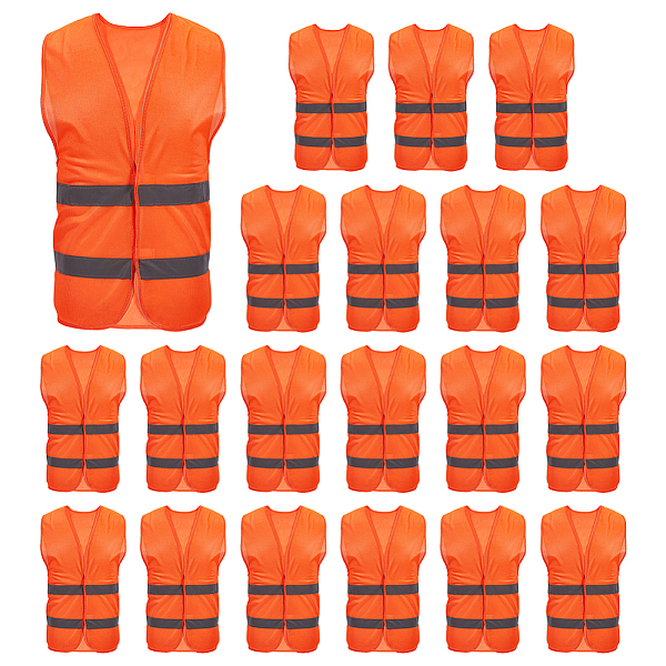 20Pcs Cloth Reflective Safety Vest