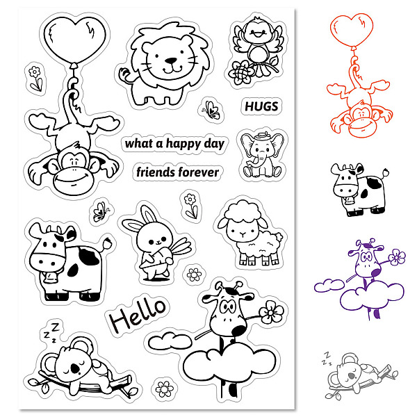 

PandaHall Custom PVC Plastic Clear Stamps, for DIY Scrapbooking, Photo Album Decorative, Cards Making, Stamp Sheets, Film Frame, Other...