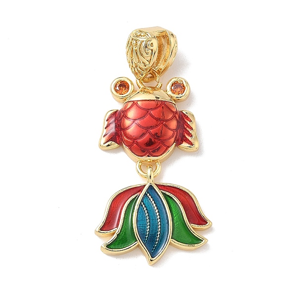 Brass Enamel Pendan… - image