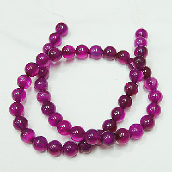 

PandaHall Natural Agate Strands, Dyed, Round, Mixed Color, 10mm in diameter, Hole: 1mm Natural Agate Round Multicolor