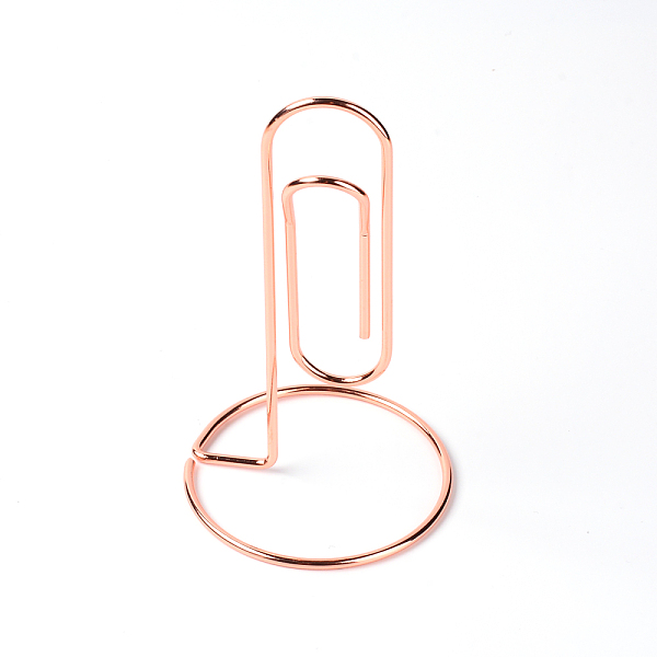 

PandaHall Iron Place Card Holders, Wire Table Number Holder Stand, for Memo Note Name Sign Wedding Party Birthday, Paperclip, Rose Gold...