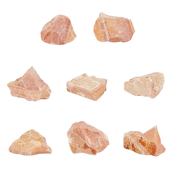 

PandaHall SUPERFINDINGS 8Pcs Rough Raw Natural Sandstone Beads, No Hole/Undrilled, Nuggets, 30~43x25~39x15~31mm Natural Gemstone Nuggets