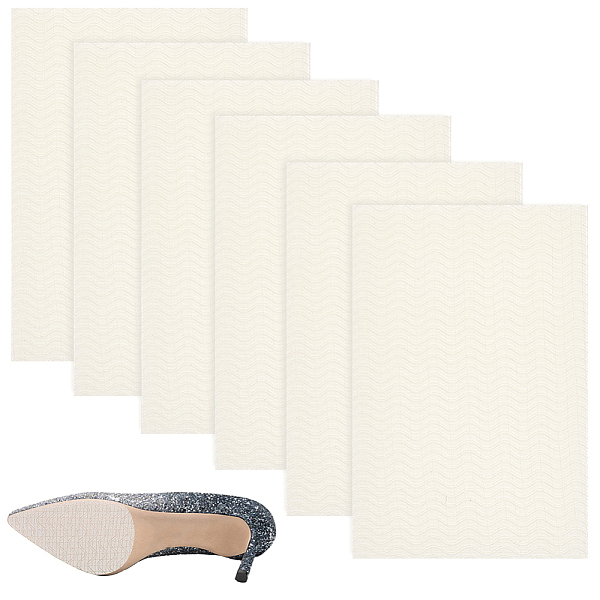 PandaHall PH 5.9 x 3.9 Inch Shoe Sole Protectors, Anti-Slip Shoe Grip Sticker White Self-Adhesive Sole Cover Protectors Slip Resistant Shoe...