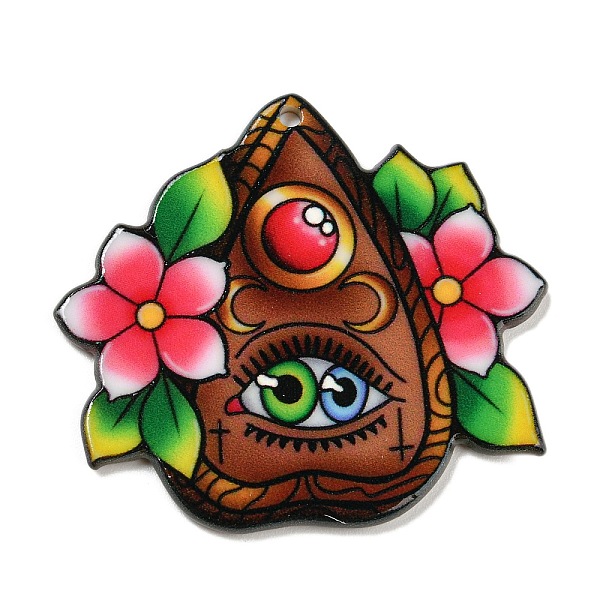 

PandaHall Acrylic Pendants, Eye, 39x42.5x2.5mm, Hole: 1.8mm Acrylic Eye