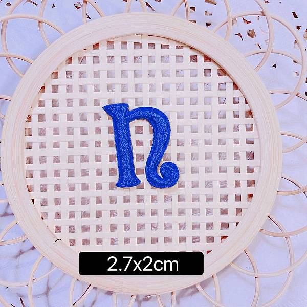 

PandaHall Computerized Embroidery Cloth Self Adhesive Patches, Stick on Patch, Costume Accessories, Letter, Blue, N:27x20mm Cloth Letter...