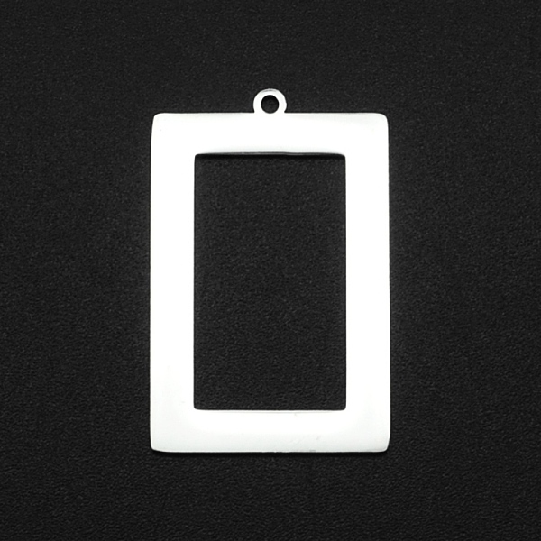 

PandaHall 201 Stainless Steel Pendants, Laser Cut, Hollow, Rectangle, Stainless Steel Color, 34x22x1mm, Hole: 1.6mm 201 Stainless Steel...
