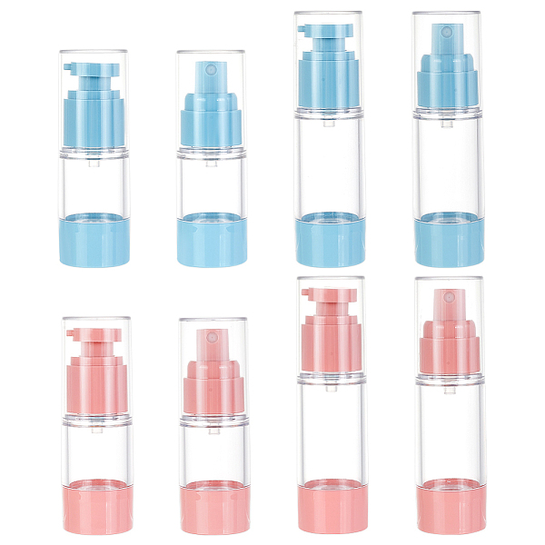 

PandaHall Olycraft 8Pcs 8 Styles PETG Portable Refillable Bottles, Travel Spray/Pump Lotion Bottle, Mixed Color, 3.25~3.35x9.85~11.95cm..., Multicolor