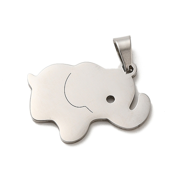 

PandaHall 304 Stainless Steel Pendants, Laser Cut, Elephant Charm, Stainless Steel Color, 20x23x1mm, Hole: 5.6x3mm 304 Stainless Steel...
