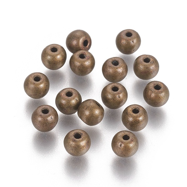 

PandaHall Tibetan Style Alloy Round Beads, Cadmium Free & Nickel Free & Lead Free, Antique Bronze, 6mm, Hole: 1.5mm, about 1690pcs/1000g...