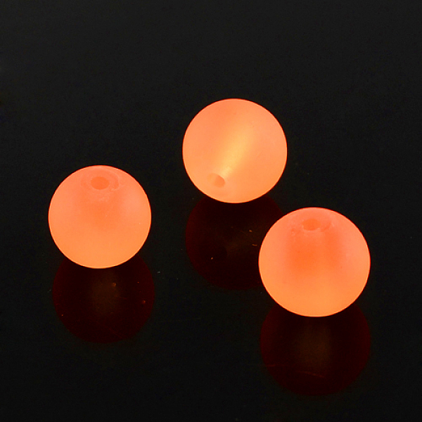 

PandaHall Transparent Glass Bead Strands, Frosted, Round, Dark Orange, 12mm, Hole: 1.3~1.6mm, about 70pcs/strand, 31.4 inch Glass Round...