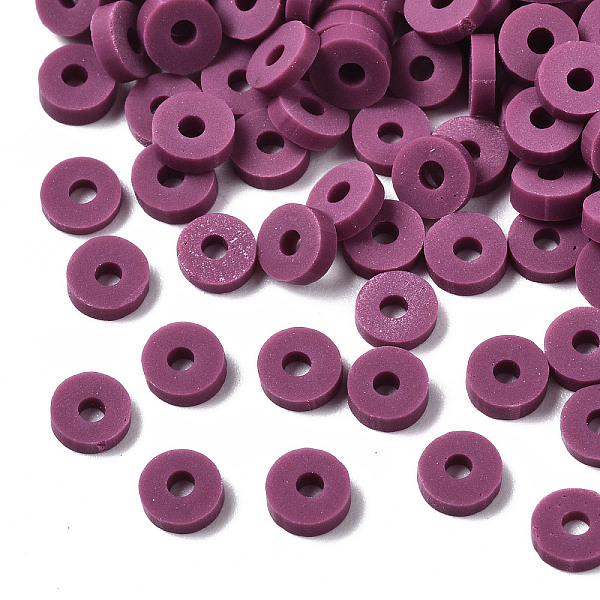 

PandaHall Handmade Polymer Clay Beads, Disc/Flat Round, Heishi Beads, Purple, 4x1mm, Hole: 1mm, about 55000pcs/1000g Polymer Clay Disc...
