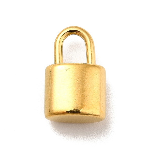 

PandaHall Ion Plating(IP) 304 Stainless Steel Pendants, Padlock Charms, Real 18K Gold Plated, 13x8x5mm, Hole: 4.5x3mm 304 Stainless Steel...