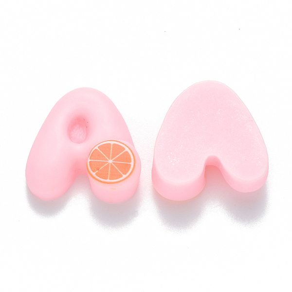 

PandaHall Resin Cabochons, Letter A with Grapefruit, Pink, 19x18x6mm Resin Letter Pink