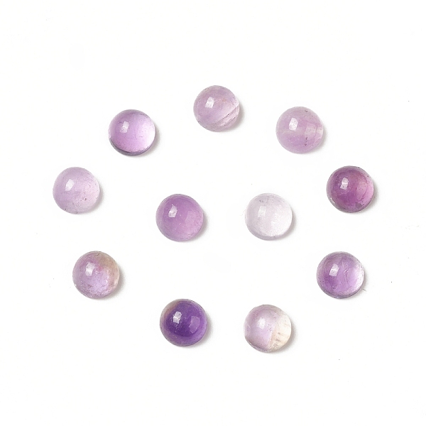 

PandaHall Natural Amethyst Cabochons, Half Round, 4x2mm Amethyst Half Round