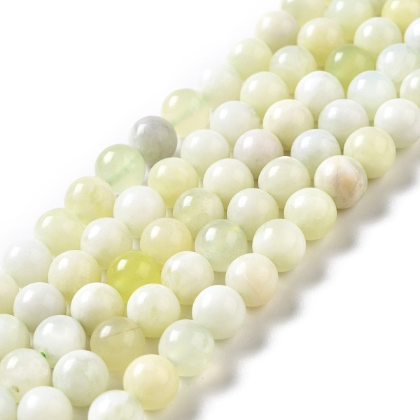 

PandaHall Natural New Jade Beads Strands, Grade AB, Round, 8~8.5mm, Hole: 1.2mm, about 45~47pcs/strand, 14.76~15.08 inch(37.5~38.3cm) New...