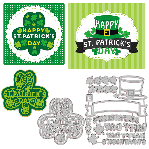 

PandaHall 2Pcs 2 Styles Saint Patrick's Day Carbon Steel Cutting Dies Stencils, for DIY Scrapbooking, Photo Album, Decorative Embossing...