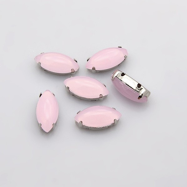 

PandaHall Sew on Rhinestone, Multi-strand Links, Taiwan Acrylic Rhinestone, with Platinum Plated Brass Prong Settings, Garment Accessories..., Pink