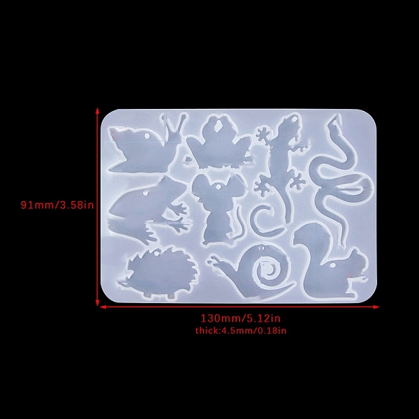 

PandaHall Food Grade DIY Silhouette Silicone Pendant Molds, Decoration Making, Resin Casting Molds, For UV Resin, Epoxy Resin Jewelry Making..., White