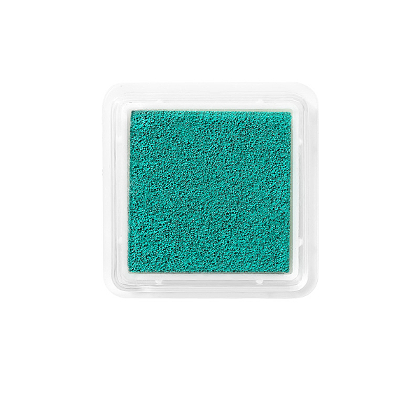 

PandaHall Plastic Craft Finger Ink Pad Stamps, for Kid DIY Paper Art Craft, Scrapbooking, Square, Light Sea Green, 30x30mm Plastic Square
