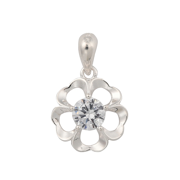 Fine Silver Pave Cl… - image