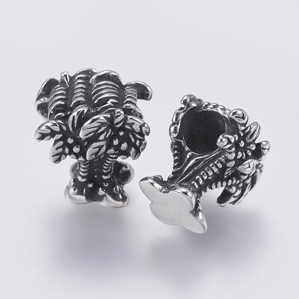 

PandaHall 304 Stainless Steel Beads, Coconut Tree, Antique Silver, 14x14.5x12mm, Hole: 5mm 304 Stainless Steel Tree