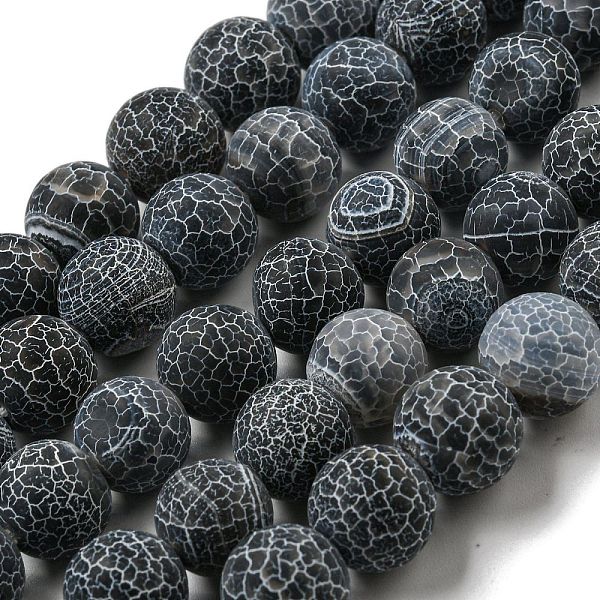 

PandaHall Natural Weathered Agate Beads Strands, Round, Dyed & Heated, Gray, 12mm, Hole: 1.6mm, about 31pcs/strand, 14.76''(37.5cm)...