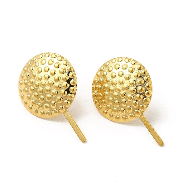 

PandaHall Ion Plating(IP) 304 Stainless Steel Lollipop Stud Earrings for Women, Real 18K Gold Plated, 27x17mm, Pin: 0.8mm 304 Stainless...