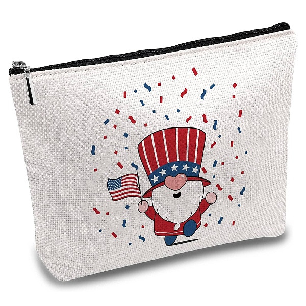 

PandaHall Custom Polycotton Canvas Stroage Bags, Metal Zipper Pouches, Rectangle, Gnome, 18x25cm Polycotton Gnome