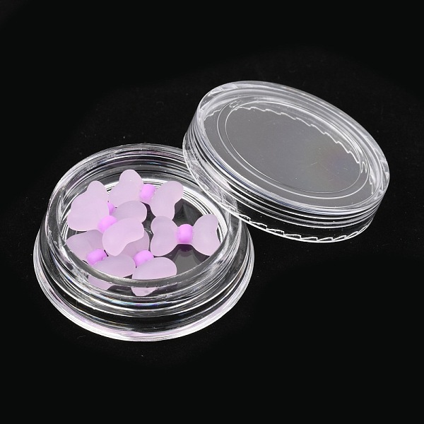 

PandaHall Frosted Plastic Cabochons Nail, Nail Art Decoration Accessories for Women, Bowknot, Plum, 12x8.5x3.8mm Plastic Bowknot Purple