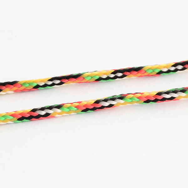 

PandaHall Braided Nylon Cord for Chinese Knot Making, Colorful, 2mm, about 87.48 yards(80m)/roll Nylon