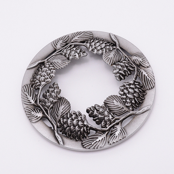 

PandaHall Zinc Alloy Cover, with Botany Pattern, for Aromatherapy Candle, Round, Antique Silver, 81x13mm, Inner Diameter: 68mm Alloy