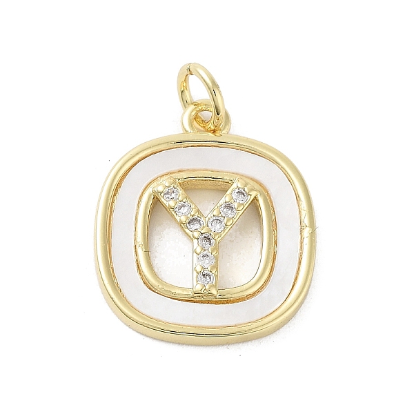

PandaHall Rack Plating Brass Micro Pave Clear Cubic Zirconia Pendants, with Shell, Cadmium Free & Lead Free, Long-Lasting Plated, Real 18K...