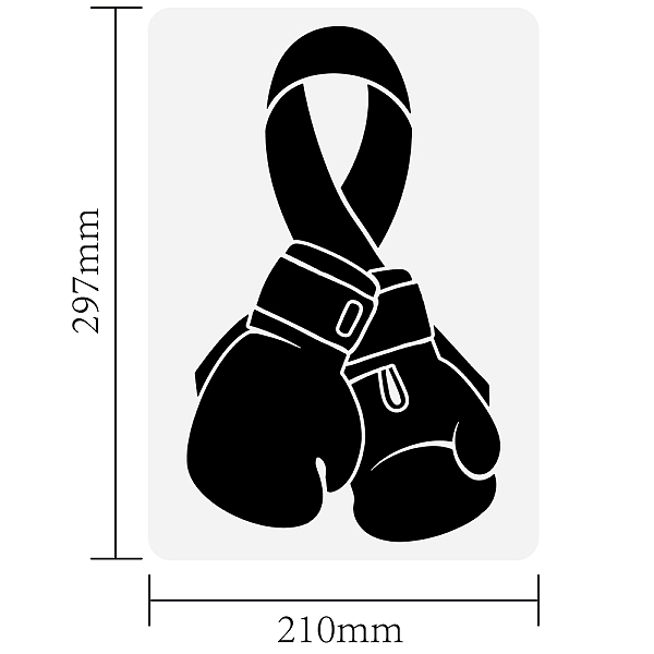 

PandaHall FINGERINSPIRE Red Ribbon Gloves Painting Stencil 8.3x11.7inch Gloves Drawing Template Breast Cancer Prevention Decoration Stencil...