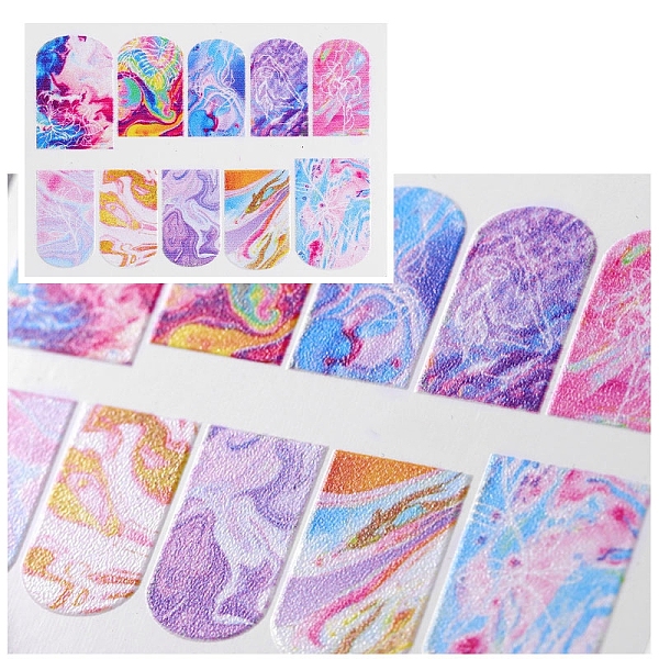 

PandaHall 5D Stereoscopic Embossed Art Water Transfer Stickers Decals, Colorful, 7.1x5.2cm Paper Others