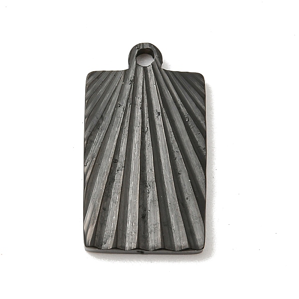 

PandaHall Ion Plating(IP) 304 Stainless Steel Pendants, Rectangle Charm, Black, 21x11.5x1.9mm, Hole: 1.8mm 304 Stainless Steel