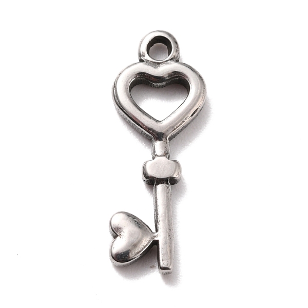 

PandaHall 304 Stainless Steel Pendants, Key, Stainless Steel Color, 20x7.5x2mm, Hole: 1.5mm 304 Stainless Steel Key