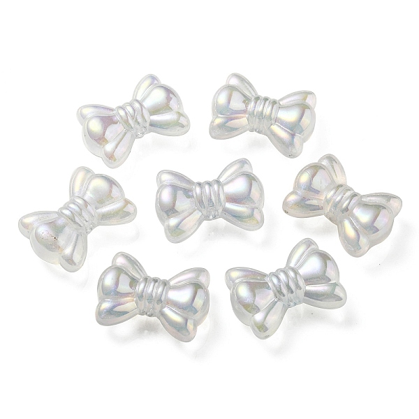 

PandaHall UV Plating Luminous Transparent Acrylic Beads, Glow in The Dark, Bowknot, Light Cyan, 24.5x32.5x12mm, Hole: 4mm Acrylic Bowknot