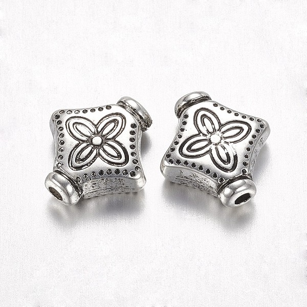 

PandaHall CCB Plastic Beads, Rhombus, Antique Silver, 10.5x10x4mm, Hole: 1mm Plastic Rhombus