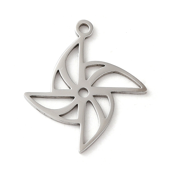 

PandaHall 201 Stainless Steel Pendants, Laser Cut, Windmill Charm, Stainless Steel Color, 21.5x19x1mm, Hole: 1.5mm 201 Stainless Steel...