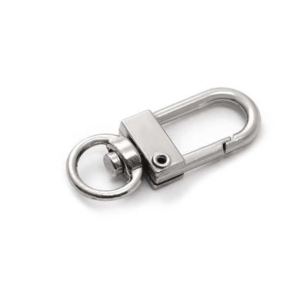 

PandaHall Alloy Swivel Snap Clasps, for Bag Making, Platinum, 33x13mm Alloy