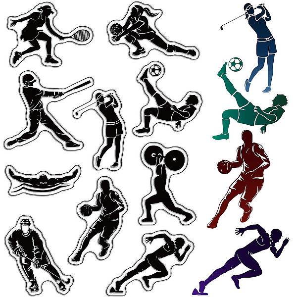 

PandaHall Custom PVC Plastic Clear Stamps, for DIY Scrapbooking, Photo Album Decorative, Cards Making, Stamp Sheets, Film Frame, Sports...