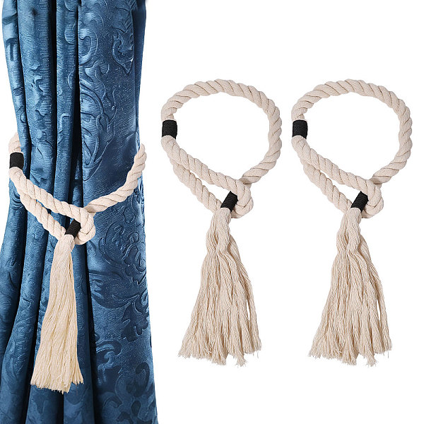 Embrasses de rideaux en coton et lin