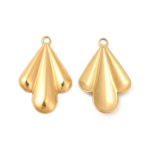 

PandaHall Ion Plating(IP) 304 Stainless Steel Pendants, Leaf, Real 18K Gold Plated, 20x13x1.5mm, Hole: 1.4mm 304 Stainless Steel Leaf