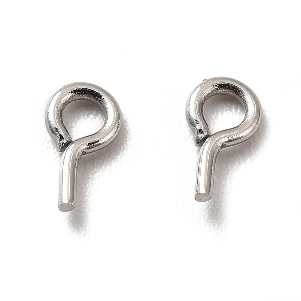

PandaHall 304 Stainless Steel Peg Bails, Stainless Steel Color, 5.5x3x0.7mm, Hole: 1.5mm, Pin: 0.7mm 304 Stainless Steel