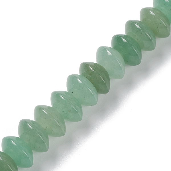 

PandaHall Natural Green Aventurine Beads Strands, Disc, 12x6mm, Hole: 0.7mm, about 33pcs/strand, 8.27~8.46 inch(21~21.5cm) Green Aventurine...