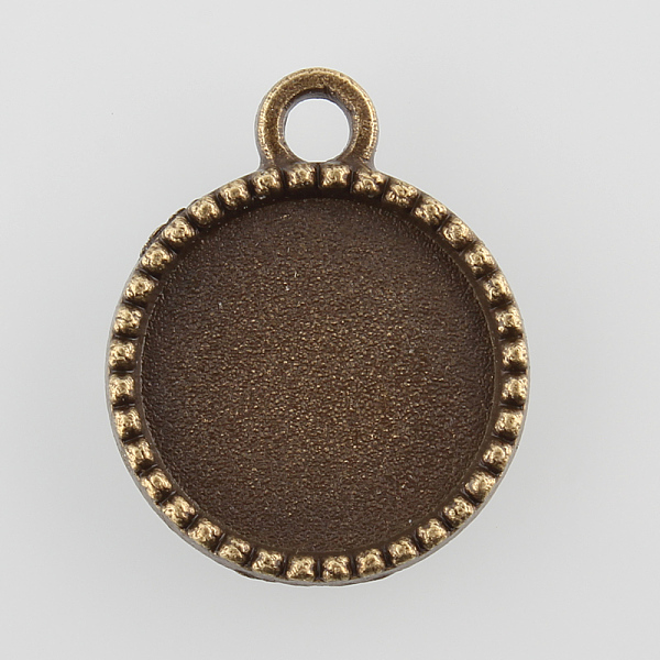 

PandaHall Flat Round with Tree Alloy Pendant Cabochon Settings, Cadmium Free & Nickel Free & Lead Free, Antique Bronze, Tray: 14mm...