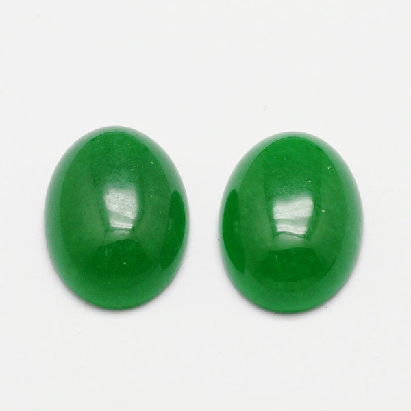

PandaHall Oval Natural Malaysia Jade Cabochons, 18x13x6mm Malaysia Jade Oval Green