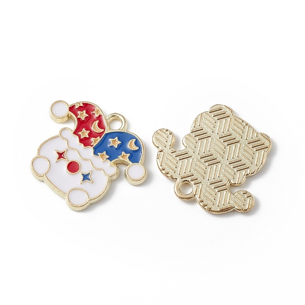 

PandaHall Circus Theme Alloy Enamel Pendants, Golden, Clown Pattern, 17x20x1.5mm, Hole: 1.8mm Alloy+Enamel Human
